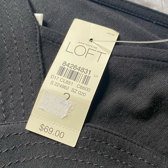 Ann Taylor Loft Dress Sleeveless Black Stretchy Flowy Women’s Size 2 NEW - Picture 8 of 10